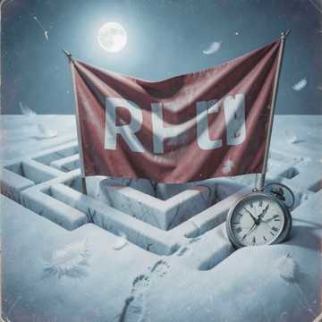 Bunte Abschiedsfahne